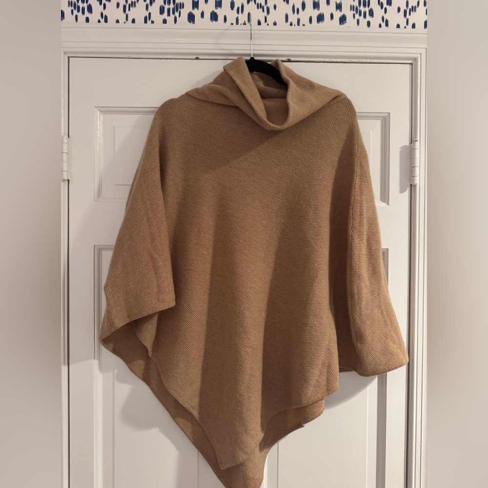 Elegant Tan Women's Poncho
